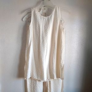 Two-piece women's lounger outfit Women's small 100% silk